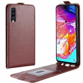 Folio-hoesje voor Samsung Galaxy A70 Flip Case Opvouwbaar Leereffect