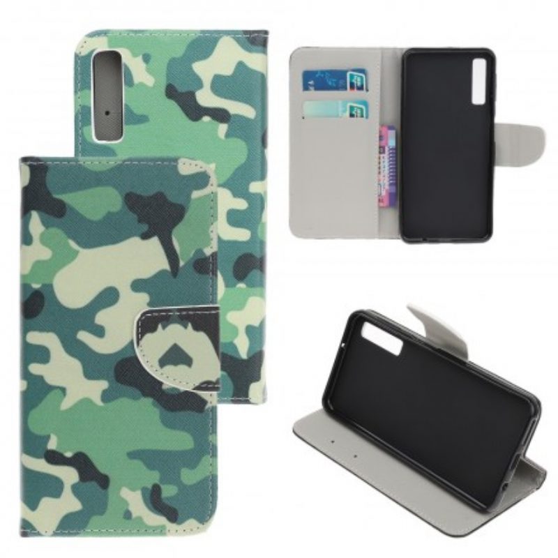 Folio-hoesje voor Samsung Galaxy A70 Militaire Camouflage