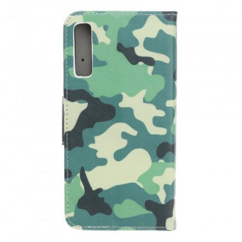 Folio-hoesje voor Samsung Galaxy A70 Militaire Camouflage