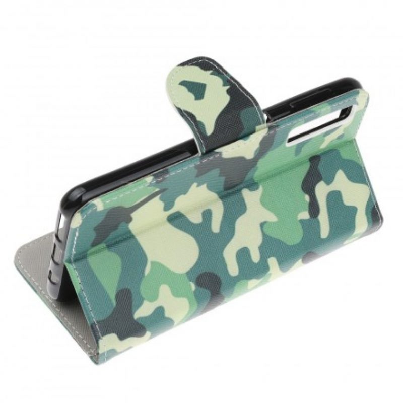 Folio-hoesje voor Samsung Galaxy A70 Militaire Camouflage