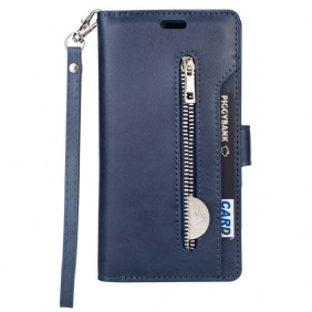 Folio-hoesje voor Samsung Galaxy A70 Portemonnee Met Lanyard