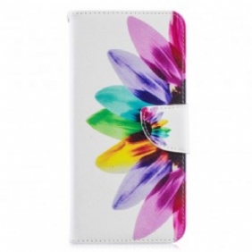 Folio-hoesje voor Samsung Galaxy A70 Waterverf Bloem