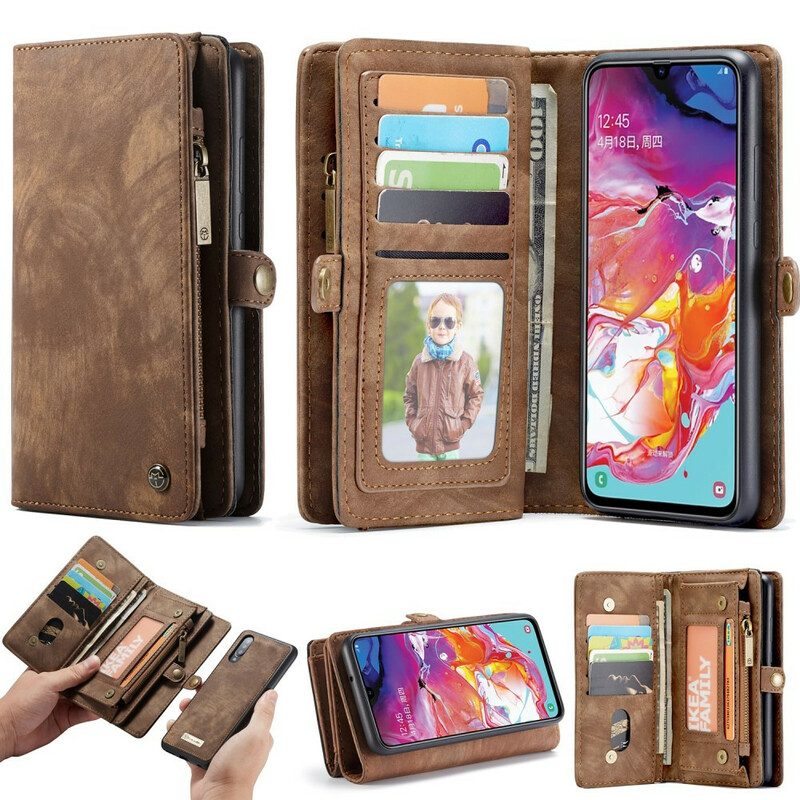 Hoesje Flip Case voor Samsung Galaxy A70 Afneembare Caseme