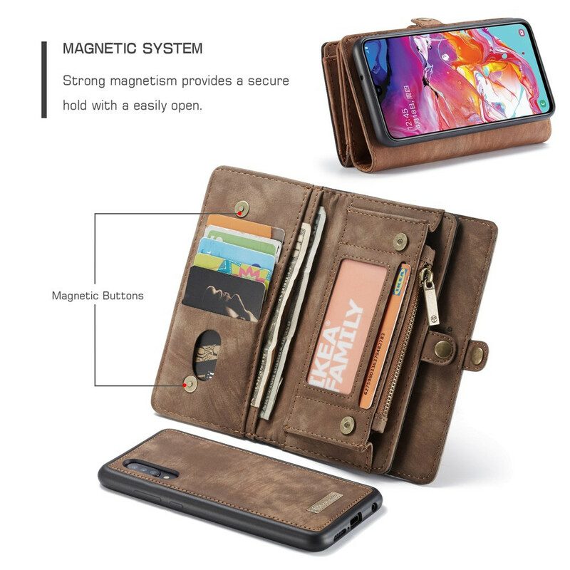 Hoesje Flip Case voor Samsung Galaxy A70 Afneembare Caseme