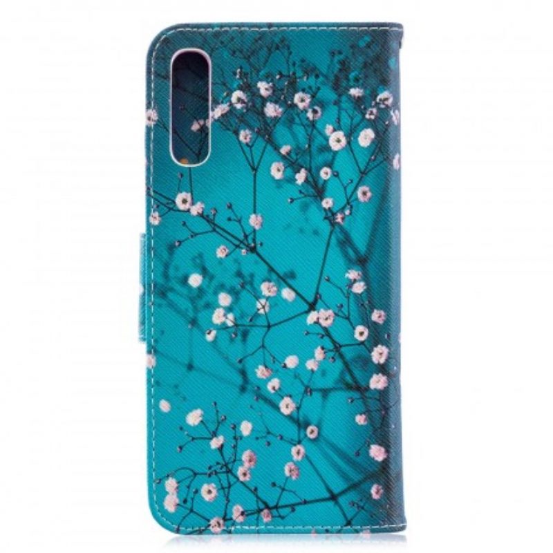 Leren Hoesje voor Samsung Galaxy A70 Bloeiende Boom