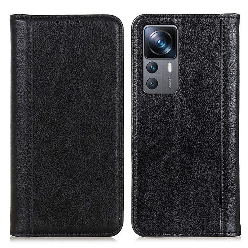 Bescherming Hoesje voor Xiaomi 12T / 12T Pro Folio-hoesje Gespleten Leer