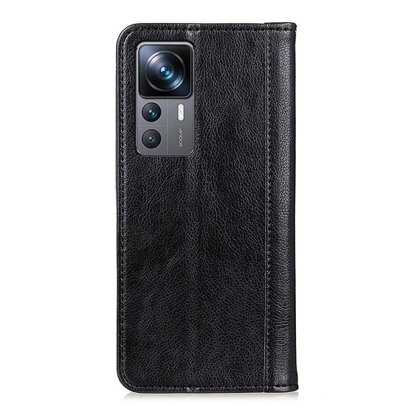 Bescherming Hoesje voor Xiaomi 12T / 12T Pro Folio-hoesje Gespleten Leer