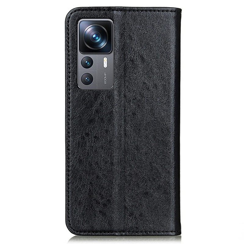 Bescherming Hoesje voor Xiaomi 12T / 12T Pro Folio-hoesje Leren Styling