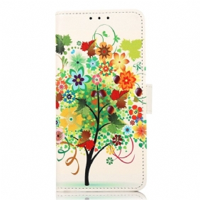 Folio-hoesje voor Xiaomi 12T / 12T Pro Bloeiende Boom