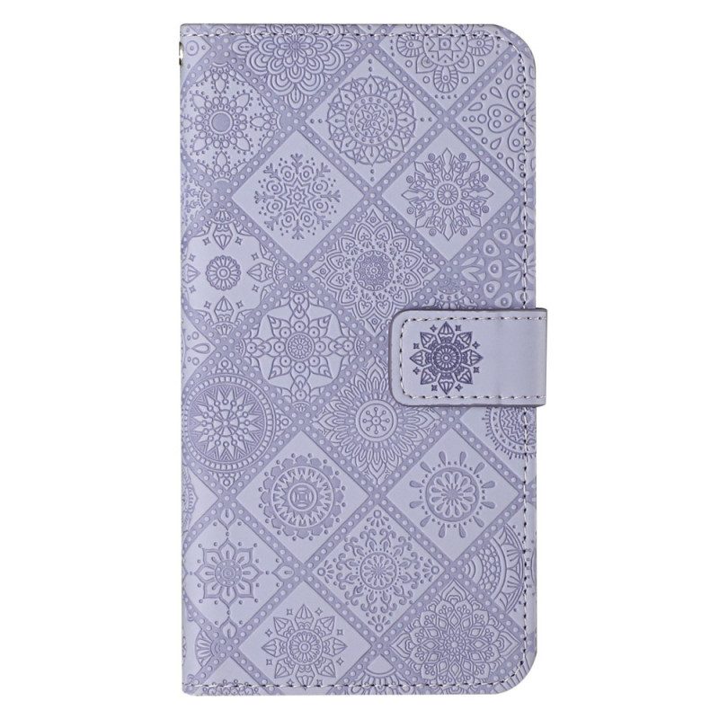 Leren Hoesje voor Xiaomi 12T / 12T Pro Bloemenpatroon