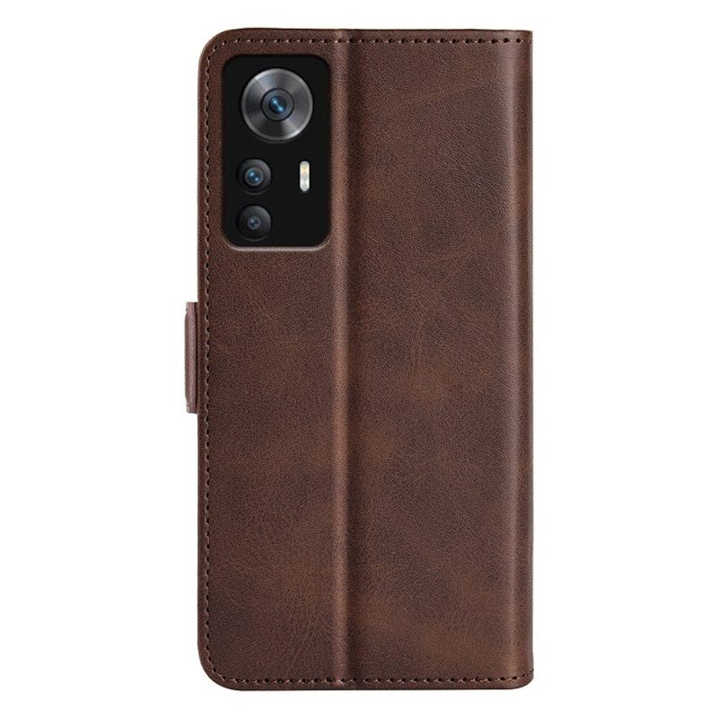 Leren Hoesje voor Xiaomi 12T / 12T Pro Dubbele Sluiting