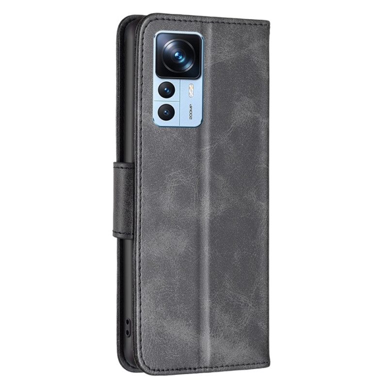 Leren Hoesje voor Xiaomi 12T / 12T Pro Glad Kunstleer