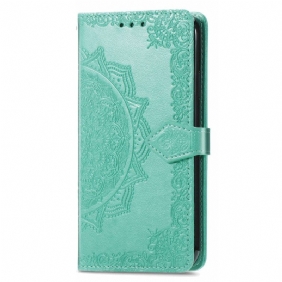 Leren Hoesje voor Xiaomi 12T / 12T Pro Uitstekende Mandala