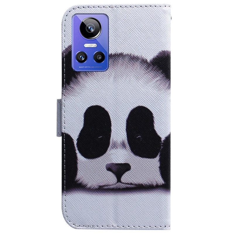 Folio-hoesje voor Realme GT Neo 3 Trieste Panda