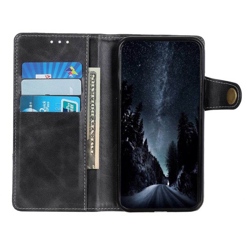 Flip Case voor Samsung Galaxy A03 Core Artistieke Knoop En Naden