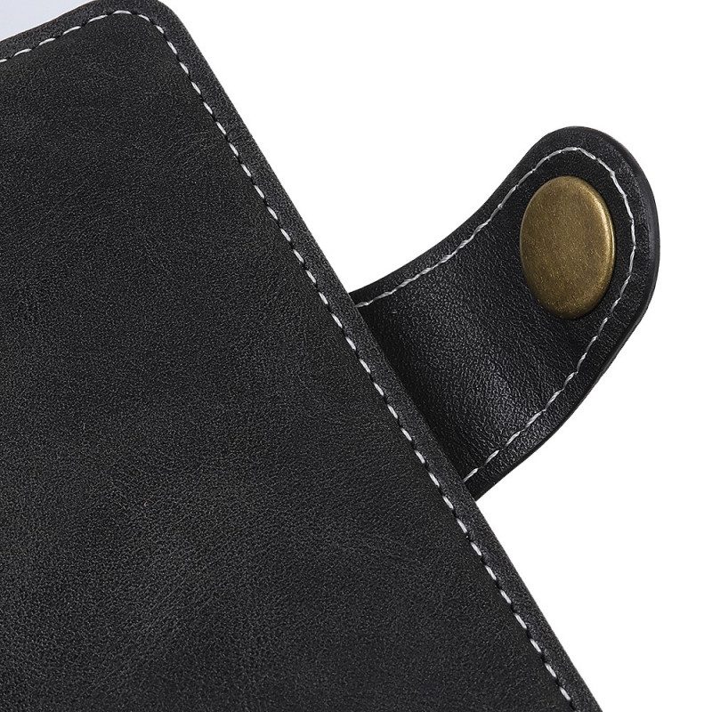 Flip Case voor Samsung Galaxy A03 Core Artistieke Knoop En Naden