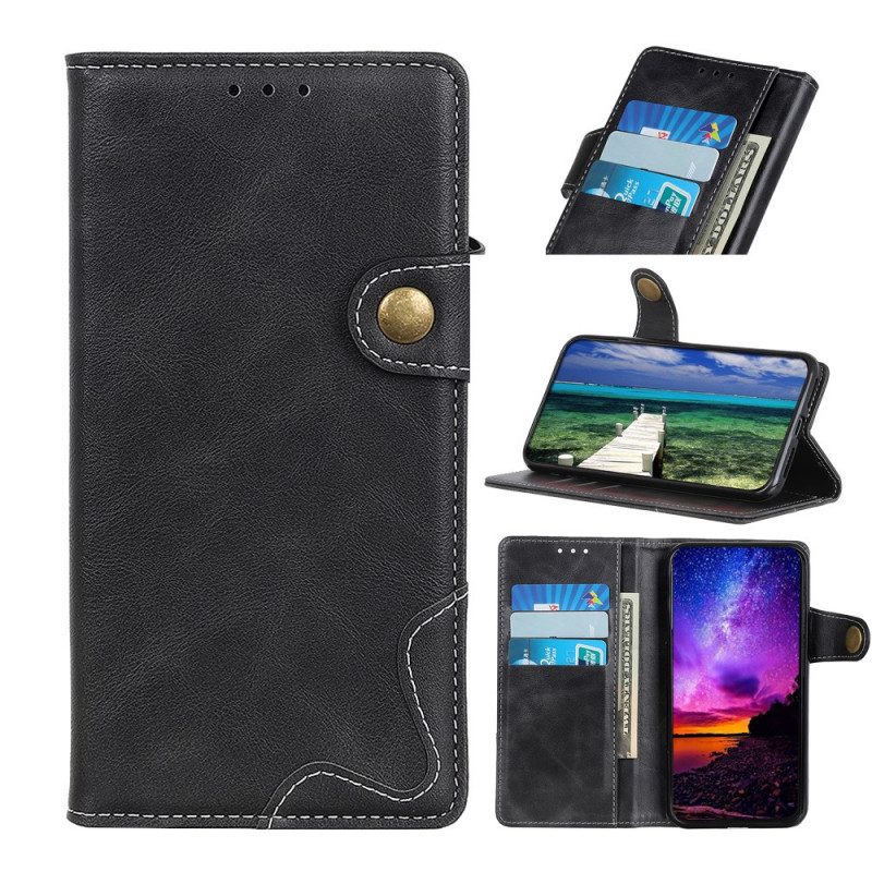 Flip Case voor Samsung Galaxy A03 Core Artistieke Knoop En Naden