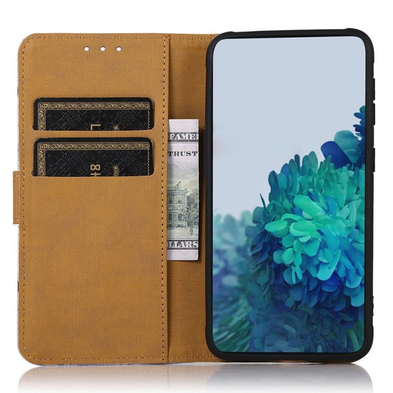 Folio-hoesje voor Samsung Galaxy A03 Core Eiffeltoren In De Herfst