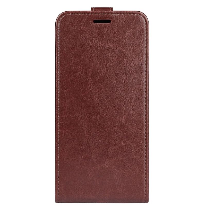 Folio-hoesje voor Samsung Galaxy A03 Core Flip Case Verticale Flap Met Leereffect