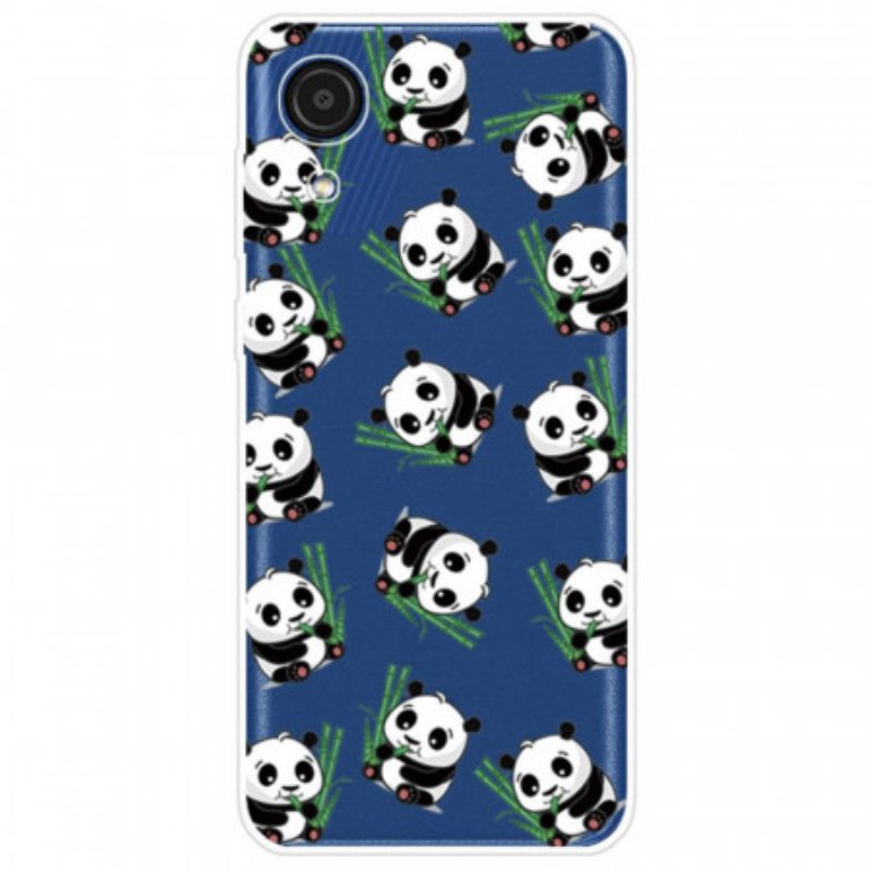 Hoesje voor Samsung Galaxy A03 Core Kleine Panda's