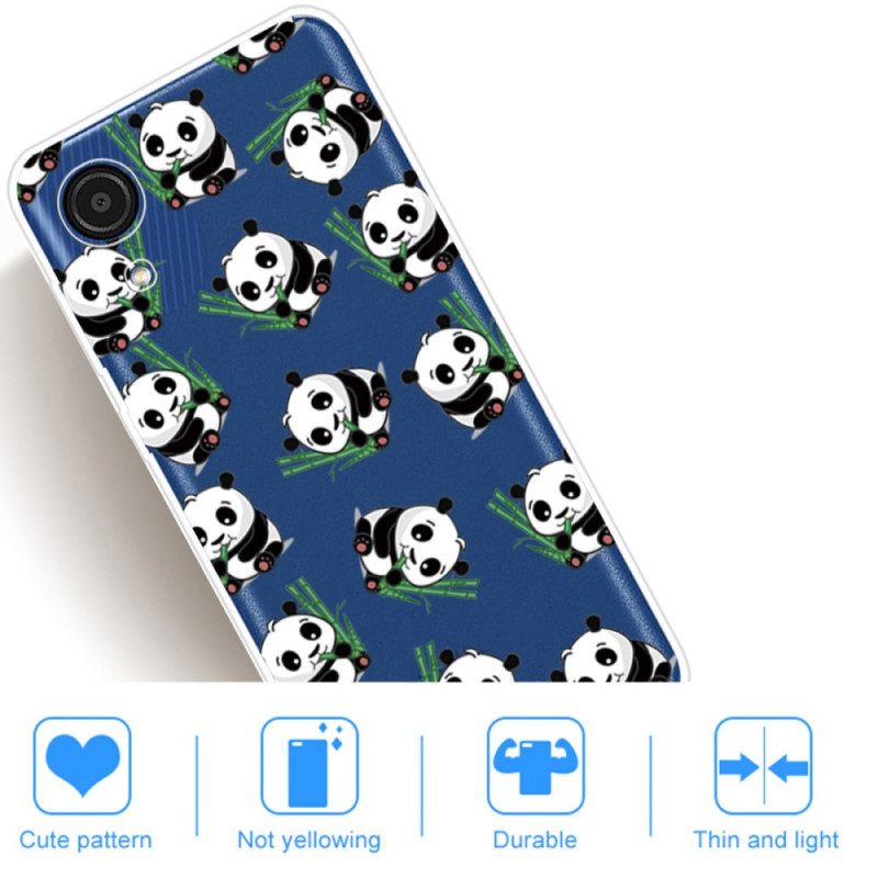 Hoesje voor Samsung Galaxy A03 Core Kleine Panda's