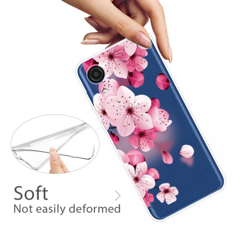 Hoesje voor Samsung Galaxy A03 Core Kleine Roze Bloemen