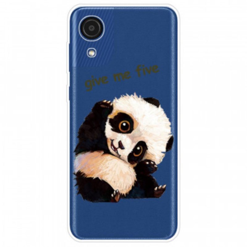 Hoesje voor Samsung Galaxy A03 Core Panda Geef Me Vijf