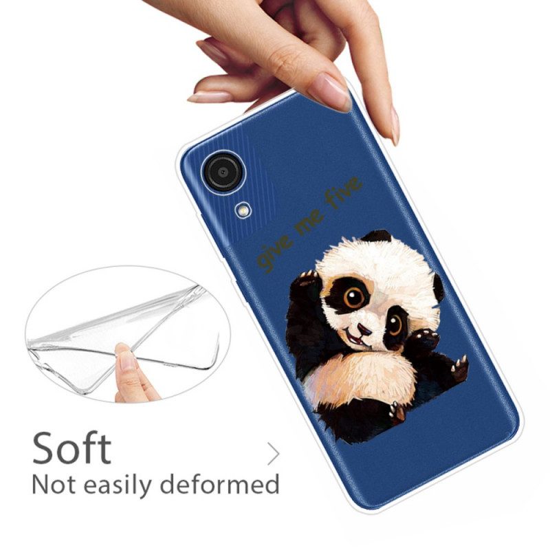 Hoesje voor Samsung Galaxy A03 Core Panda Geef Me Vijf