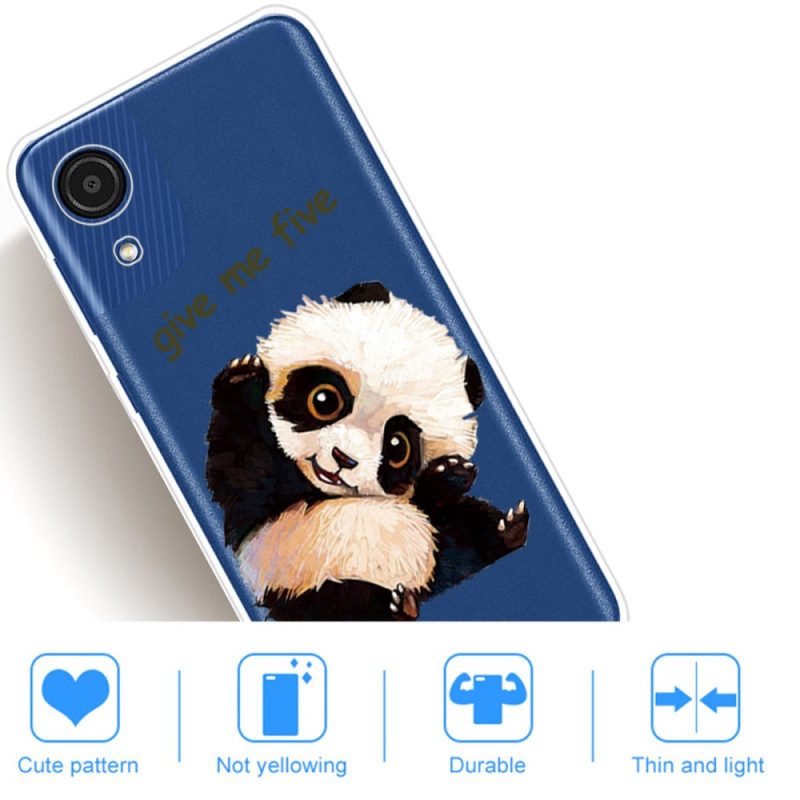 Hoesje voor Samsung Galaxy A03 Core Panda Geef Me Vijf