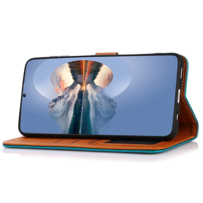 Leren Hoesje voor Samsung Galaxy A03 Core Kunstleer Met Khazneh-riem