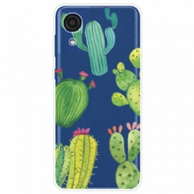 Telefoonhoesje voor Samsung Galaxy A03 Core Aquarel Cactussen