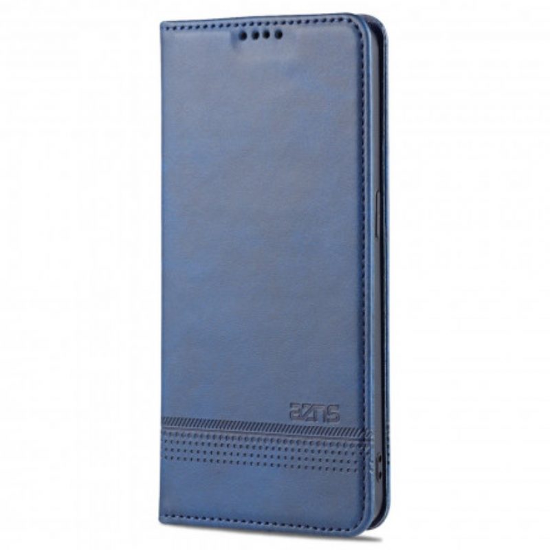 Bescherming Hoesje voor Oppo Reno 6 5G Folio-hoesje Azns Leerstyling