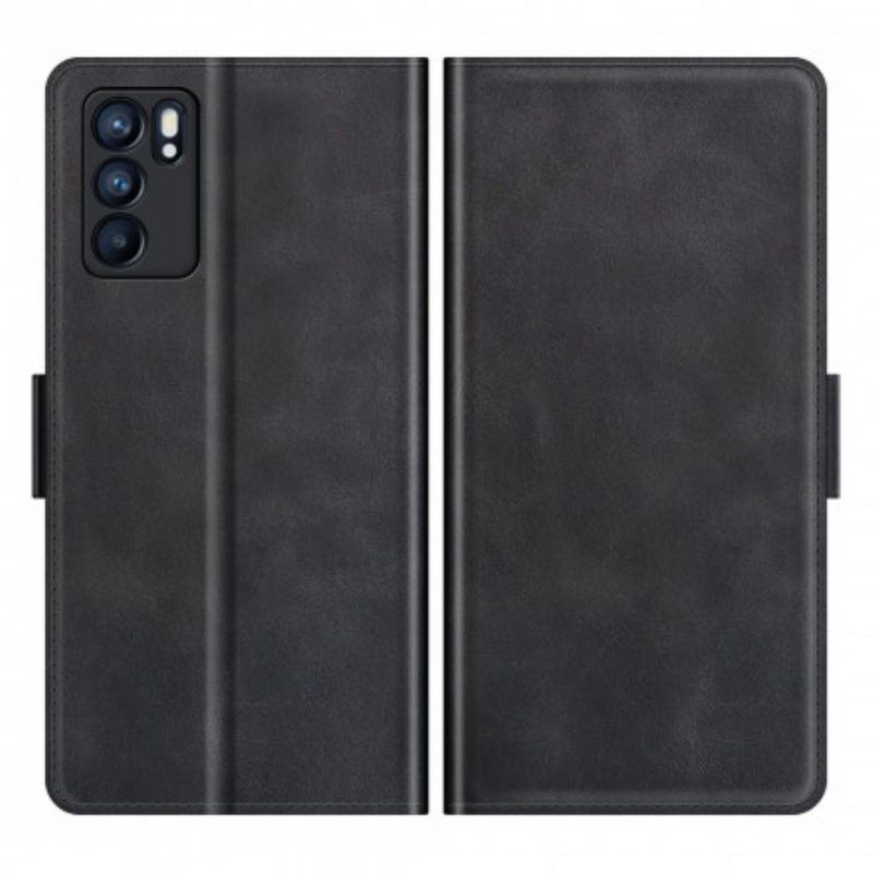 Folio-hoesje voor Oppo Reno 6 5G Dubbele Sluiting