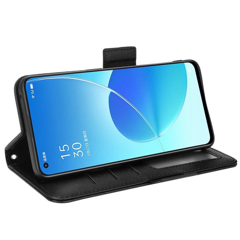 Folio-hoesje voor Oppo Reno 6 5G Flip Case Flap Dubbele Nieuwe Kleuren