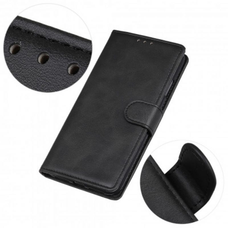 Folio-hoesje voor Oppo Reno 6 5G Retro Mat Leereffect