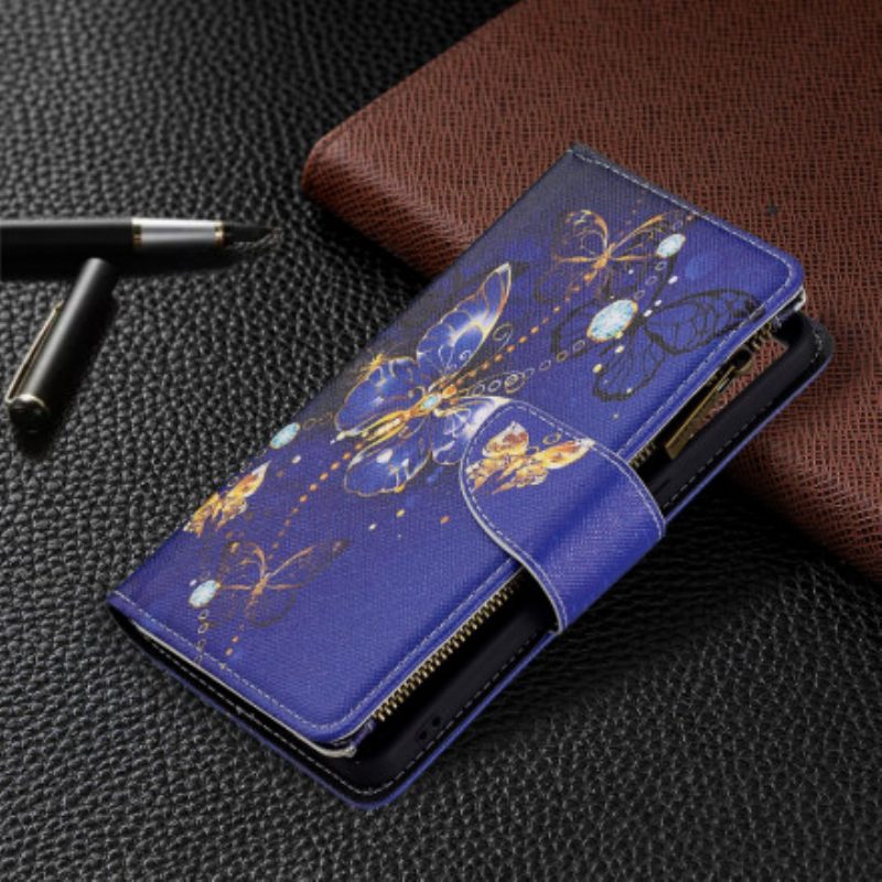 Folio-hoesje voor Oppo Reno 6 5G Vlinders Zak Met Ritssluiting