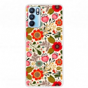 Hoesje voor Oppo Reno 6 5G Bloemen Tapijt