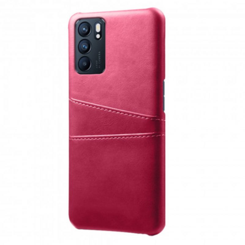 Hoesje voor Oppo Reno 6 5G Ksq-kaarthouder