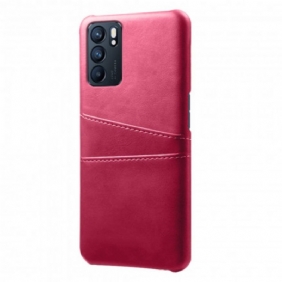 Hoesje voor Oppo Reno 6 5G Ksq-kaarthouder