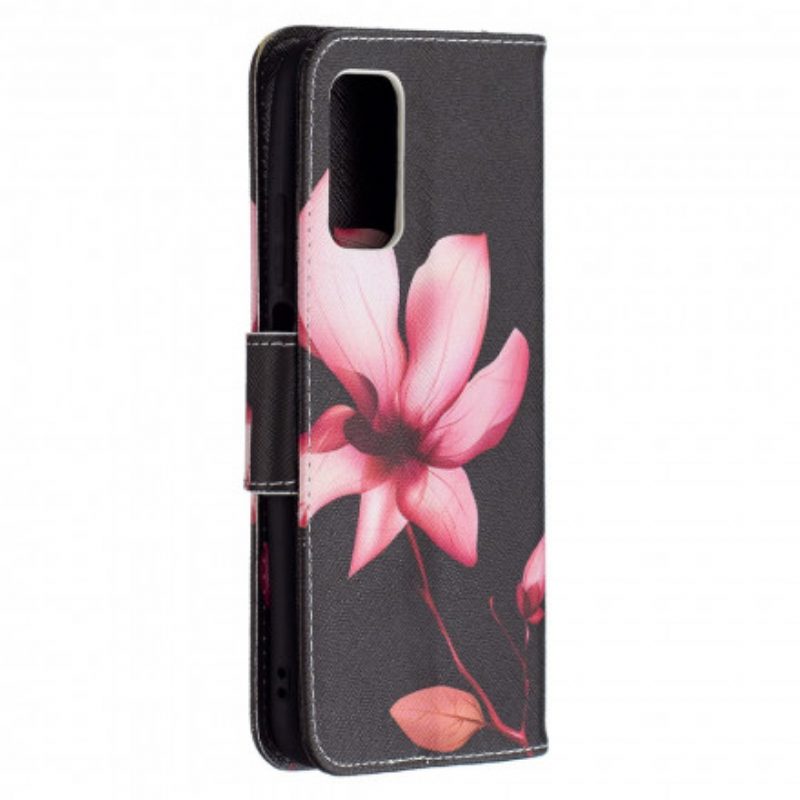 Flip Case voor Poco M3 Roze Bloem