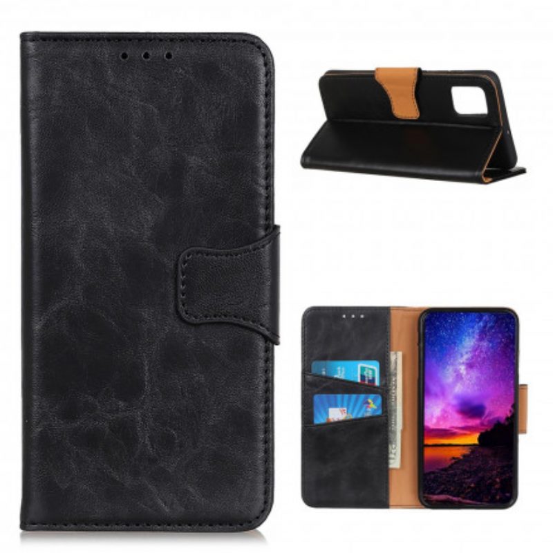 Folio-hoesje voor Poco M3 Flip Case Getextureerde Magnetische Flap