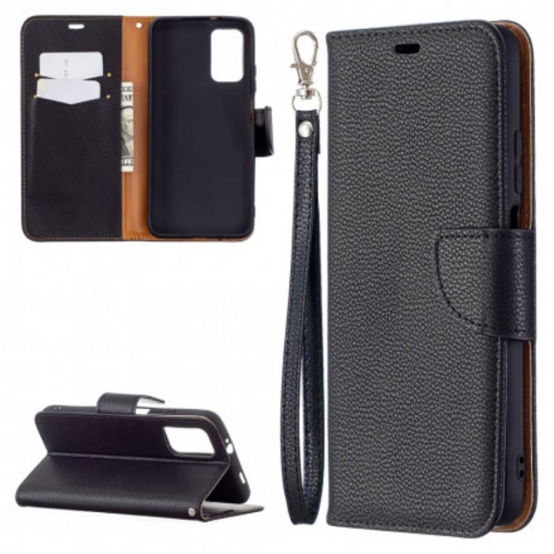 Folio-hoesje voor Poco M3 Flip Case Lychee Rabat Schuin