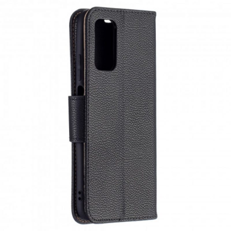 Folio-hoesje voor Poco M3 Flip Case Lychee Rabat Schuin