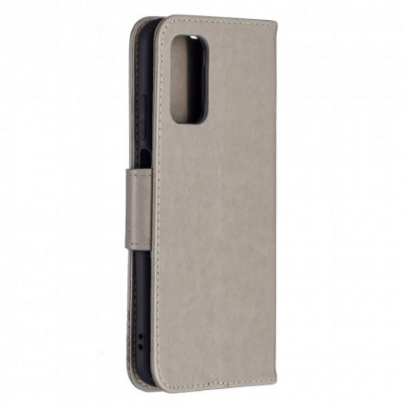 Folio-hoesje voor Poco M3 Flip Case Vlinders En Schuine Klep