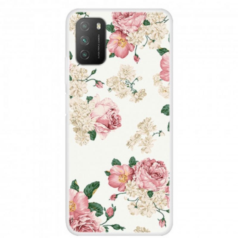 Hoesje voor Poco M3 Vrijheid Bloemen