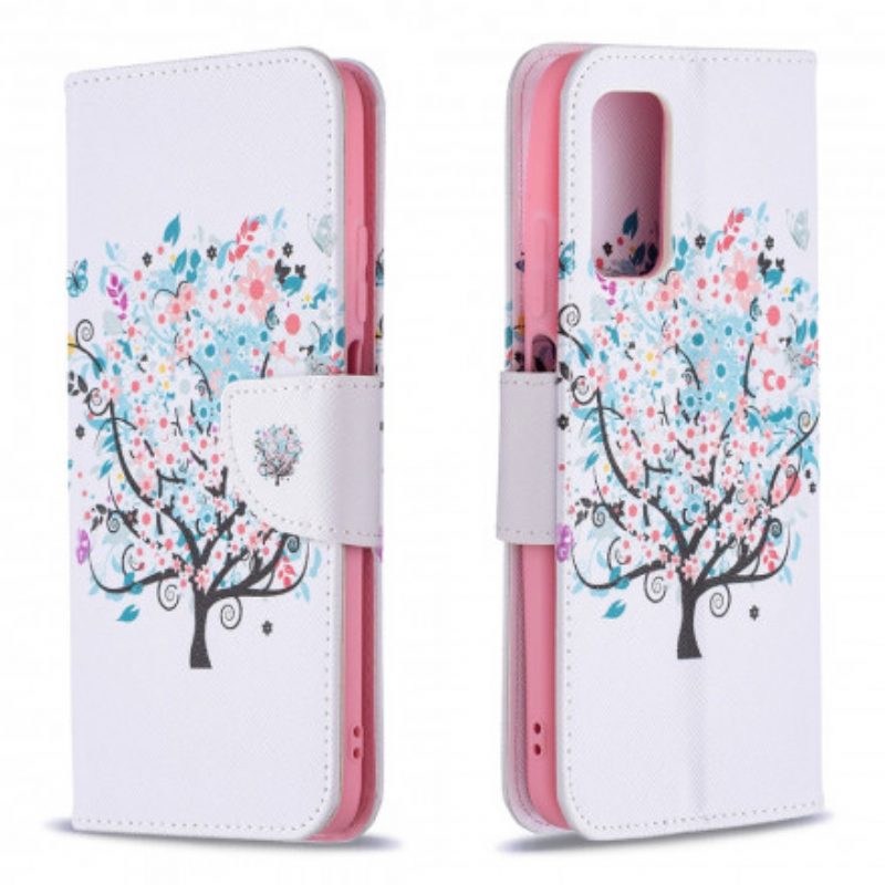 Leren Hoesje voor Poco M3 Gebloeide Boom