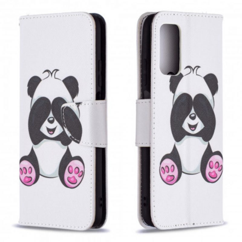 Leren Hoesje voor Poco M3 Panda-plezier