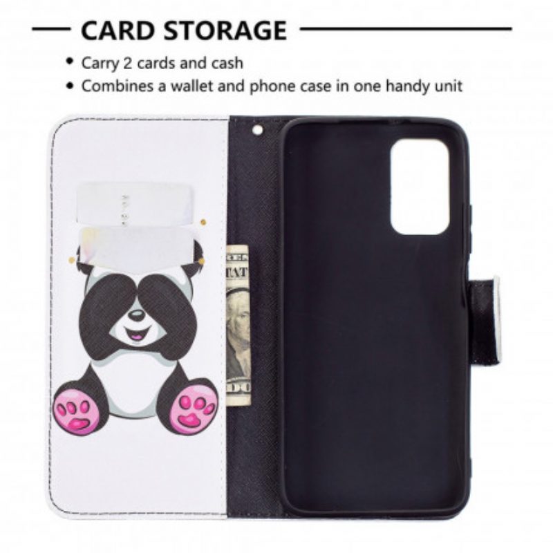 Leren Hoesje voor Poco M3 Panda-plezier