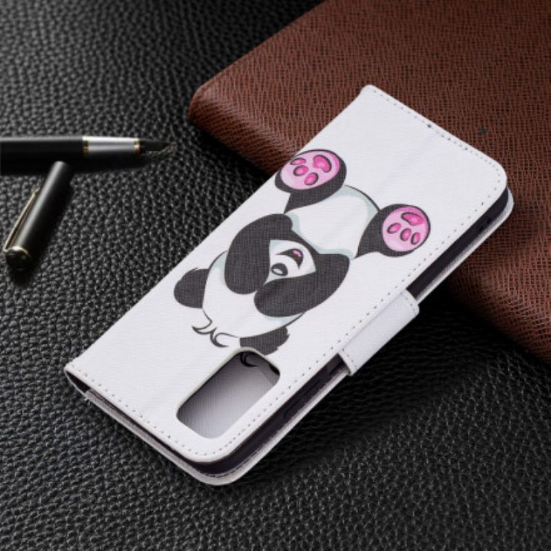 Leren Hoesje voor Poco M3 Panda-plezier