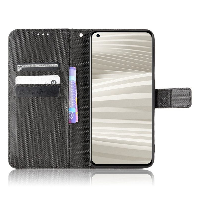 Flip Case voor Realme GT2 Pro Met Ketting Strappy-stijl